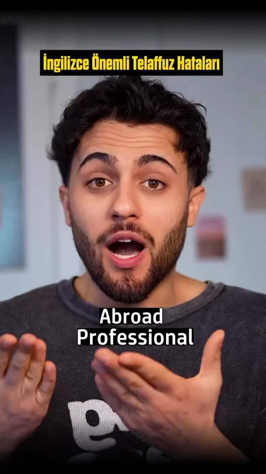 Abroad ve professional kelimelerinin doğal telaffuzunu anlatan video
